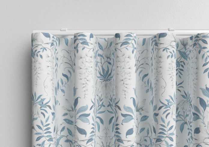 Laura Ashley Parterre, Off White/Seaspray - Made to Measure Curtains - Image 13